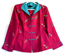 Silk Jacket Pink Embroidered