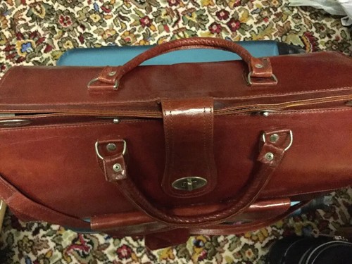 Genuine leather chestnut brown - chestnut,
