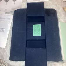 Lacemaking Pillow 3 movable blocks. Dark blue. Pre owned 