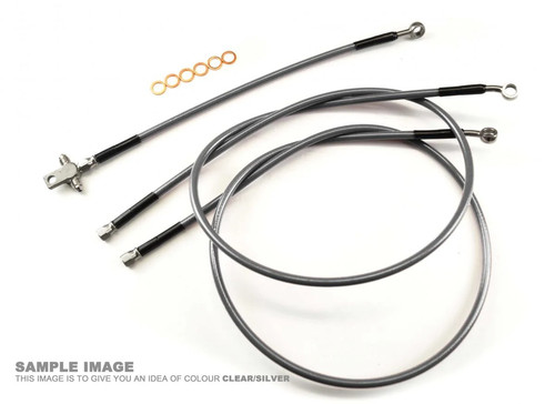 Hose rear brake - rear, blk
