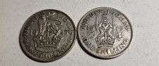 1945 silver shillings scottish - 1945,