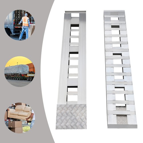 2pcs aluminum trailer ramps - aluminum,
