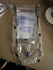 Practi-0.9% Sodium Chloride 250mL Infusion Bag First Aid Training Paramedic