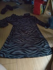 Zebra Print Jumper Dress