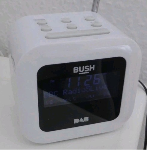 Bush dab radio alarm - dab, clock