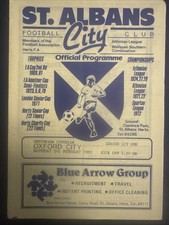 St Albans City v Oxford City 05/02/1983 ( Servowarm Isthmian League )