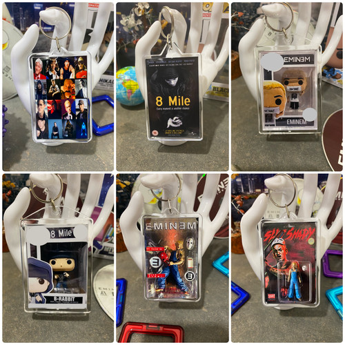Acrylic eminem keychains - acrylic,