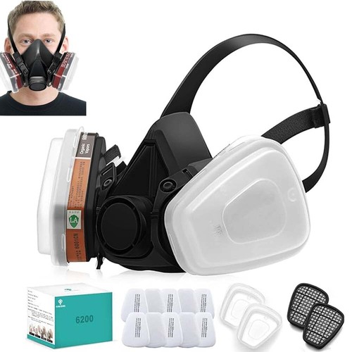 6200 half face5in gas mask - half,