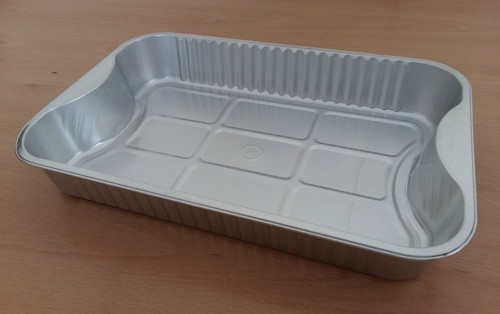 Aluminium foil roaster tray - aluminium,