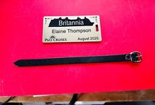 Personalised P&O Cruise Ship "BRITANNIA" Luggage Tag with Free Strap, Free P&P