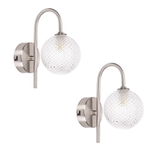 Brushed chrome wall light - brushed,