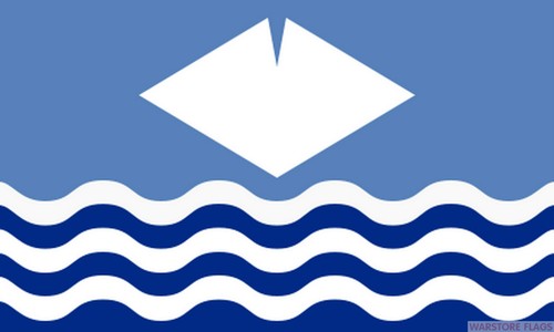 Isle wight flag waves - of,