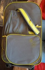 New/Unused Grey Soft Suitcase + 2 Bags. 51cm x 33cm x 19cm