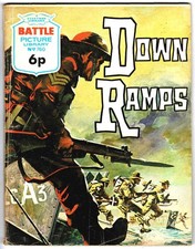 Down Ramps - Battle comic Picture Library #760 from 1973 - Combined P&P