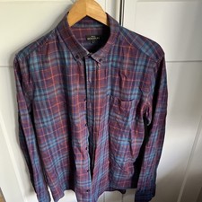 Next Signature Men's Long Sleeve Shirt Patterned Purple Large