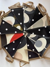 Handmade Oilcloth Bunting -