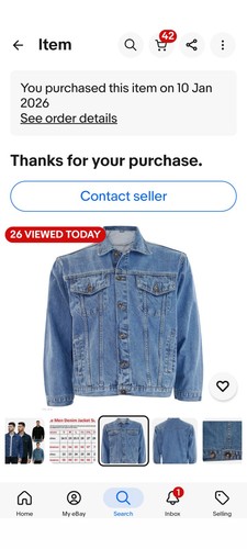Mens denim jacket cotton - jacket,