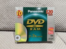 Pack 10 Panasonic DVD-RAM