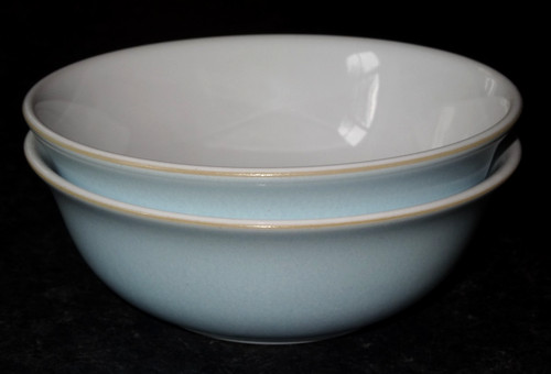 Denby blue linen cereal - 2, x