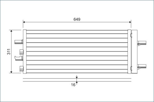 Condenser fits volvo - c,