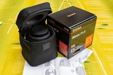 Boxed Sigma 30mm f/1.4 EX DC HSM Lens for Canon EF Mount in Excellent Condition