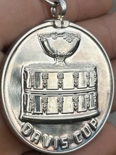 Davis Cup World Tour Tennis Solid Sterling Silver Medal Final 1994 Rare Item