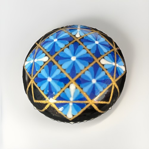 Hand painted mandala - 2.7", hand-painted