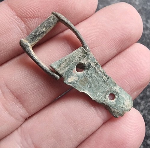 Medieval buckle with plate - medieval,