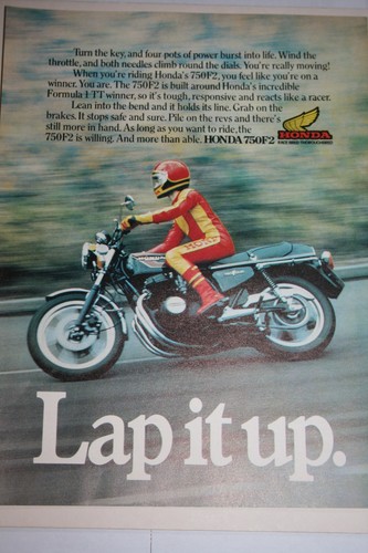 1978 advert for honda 750f2 - for,