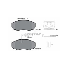 Textar 2391701 brake pads - 2391701,