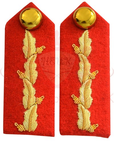 Gorget collar red - gorget, leaf