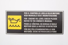 1990-2000 Ferrari Engine Oil Level Sticker 348 F355 360 550 575 12858780