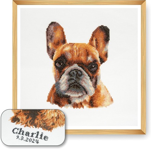 French bulldog cross stich - bulldog,