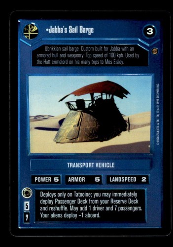 1999 star wars ccg - 1999, jabba's