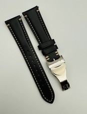 Tudor strap black leather