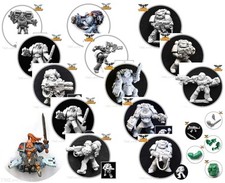 WARHAMMER 40K : SPACE MARINE Metal and Plastic Figures and Bitz