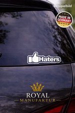 "Haters" Sticker Car Tuning