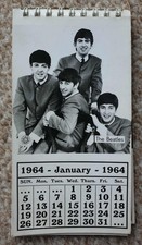 Vintage The Beatles 1964 Pocket Calendar Original Starpic Starpics Star pics