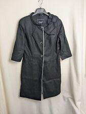 Per Una M&S ladies coat size 12 Black 100% Linen Bow Detail New RRP 69,00