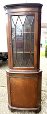CORNER CABINET Mahogany Glass