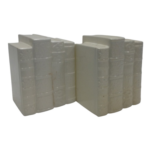 Vintage white ceramic - ceramic, book