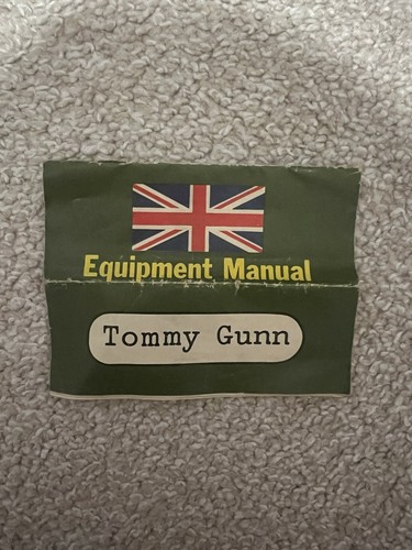 Tommy gunn equipment manual - tommy,