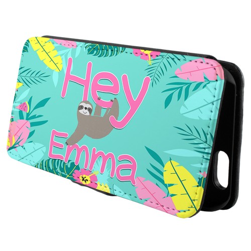 Personalised sloth iphone case - personalised,