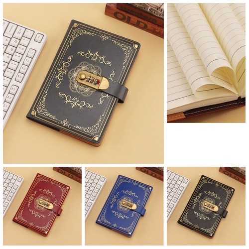 Notebook leather password - notebook, pu