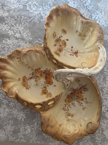 Vintage leaf shaped porcelain - vintage,