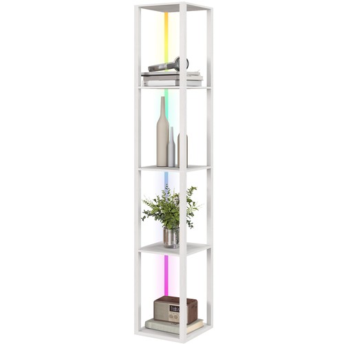Homcom modern floor lamp - floor,
