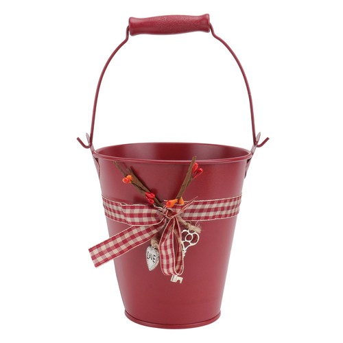 Vintage rustic flower bucket - rustic,