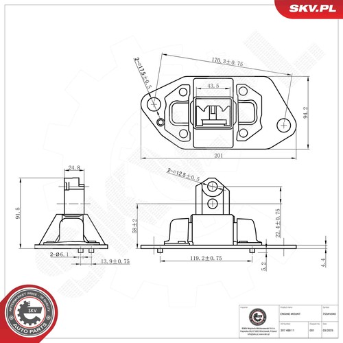 Fits skv germany 75skv040 - skv,