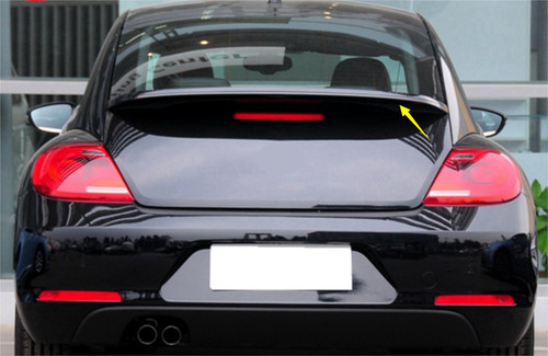 Rear glossy black - glossy, spoiler