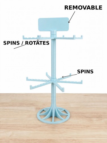 Rotating countertop jewellery - rotating,